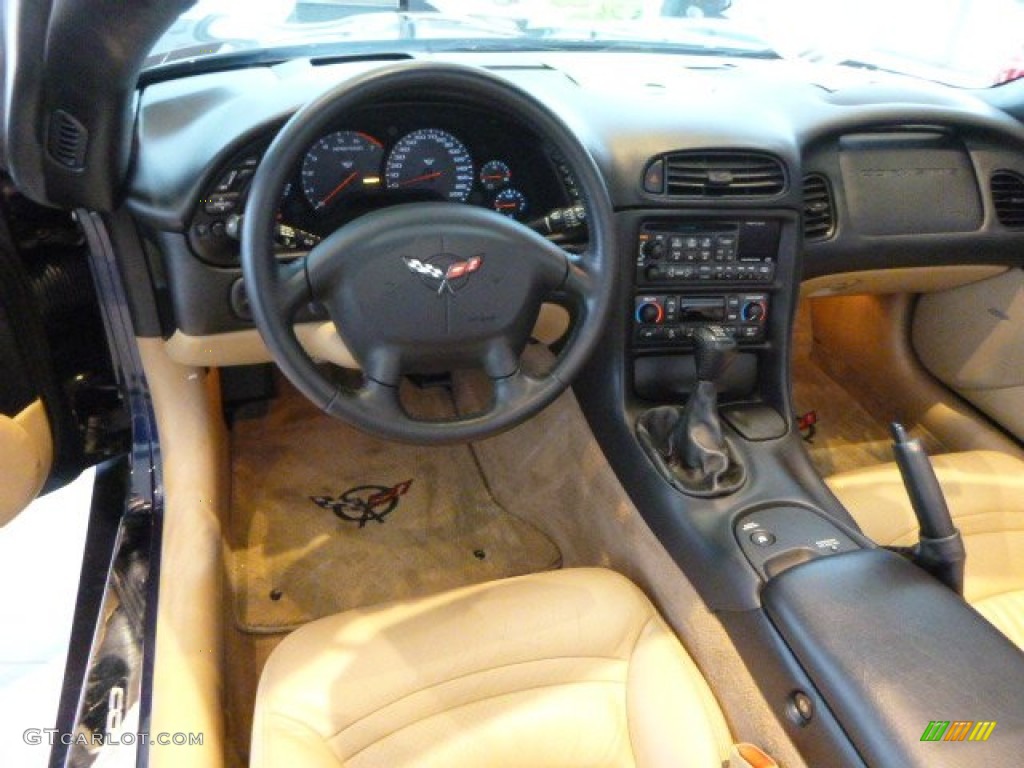 2001 Corvette Convertible - Navy Blue Metallic / Light Oak photo #15