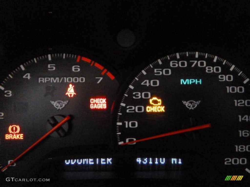 2001 Corvette Convertible - Navy Blue Metallic / Light Oak photo #20
