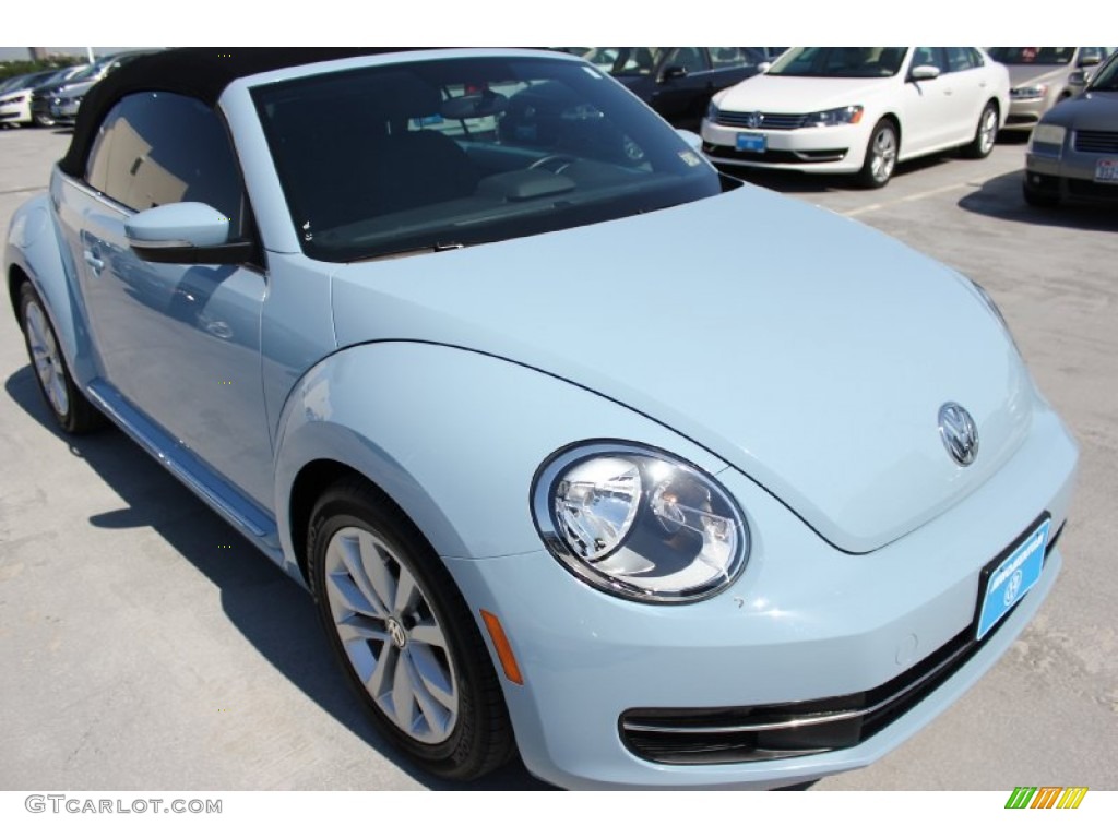 2013 Beetle TDI Convertible - Denim Blue / Titan Black photo #12