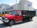2000 Red Ford F350 Super Duty XLT Regular Cab Chassis  photo #1