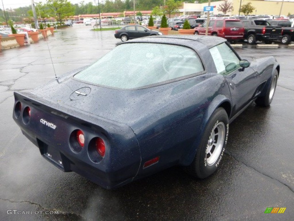 1981 Corvette Coupe - Dark Blue Metallic / Silver Grey photo #5