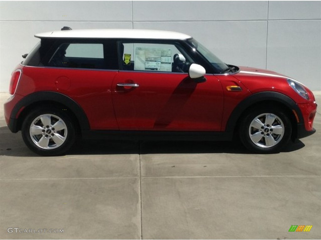 Blazing Red Metallic 2014 Mini Cooper Hardtop Exterior Photo #93554104