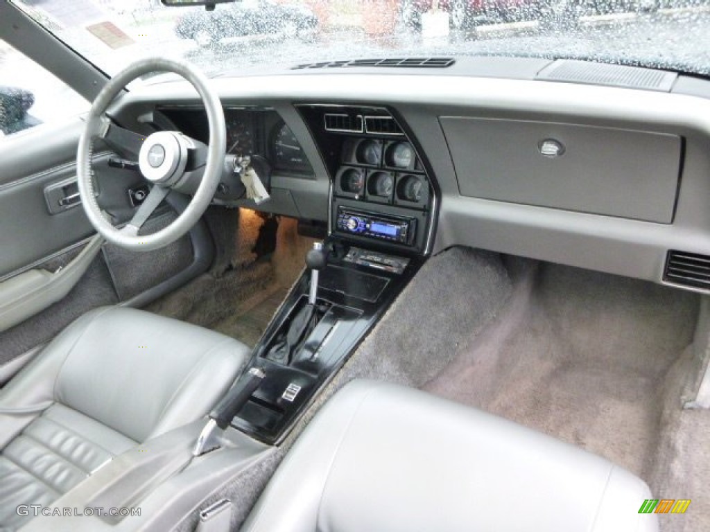 Silver Grey Interior 1981 Chevrolet Corvette Coupe Photo