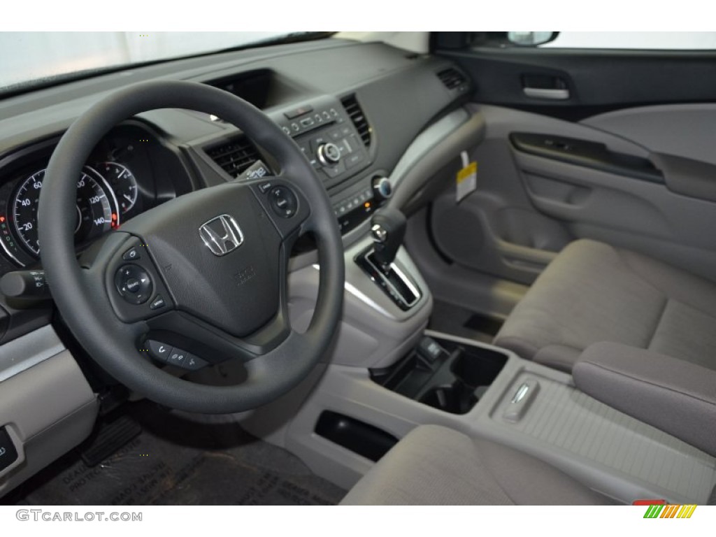 2014 CR-V LX AWD - White Diamond Pearl / Gray photo #9