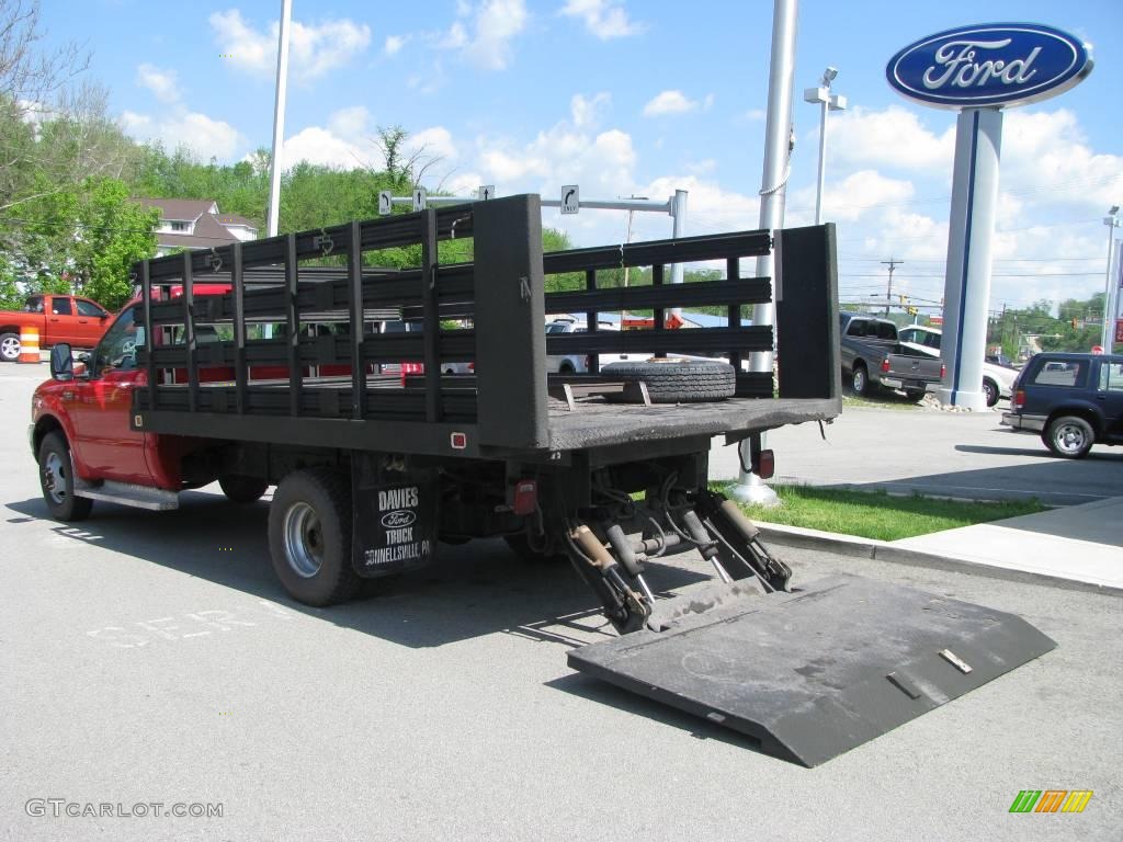 2000 F350 Super Duty XLT Regular Cab Chassis - Red / Medium Graphite photo #6