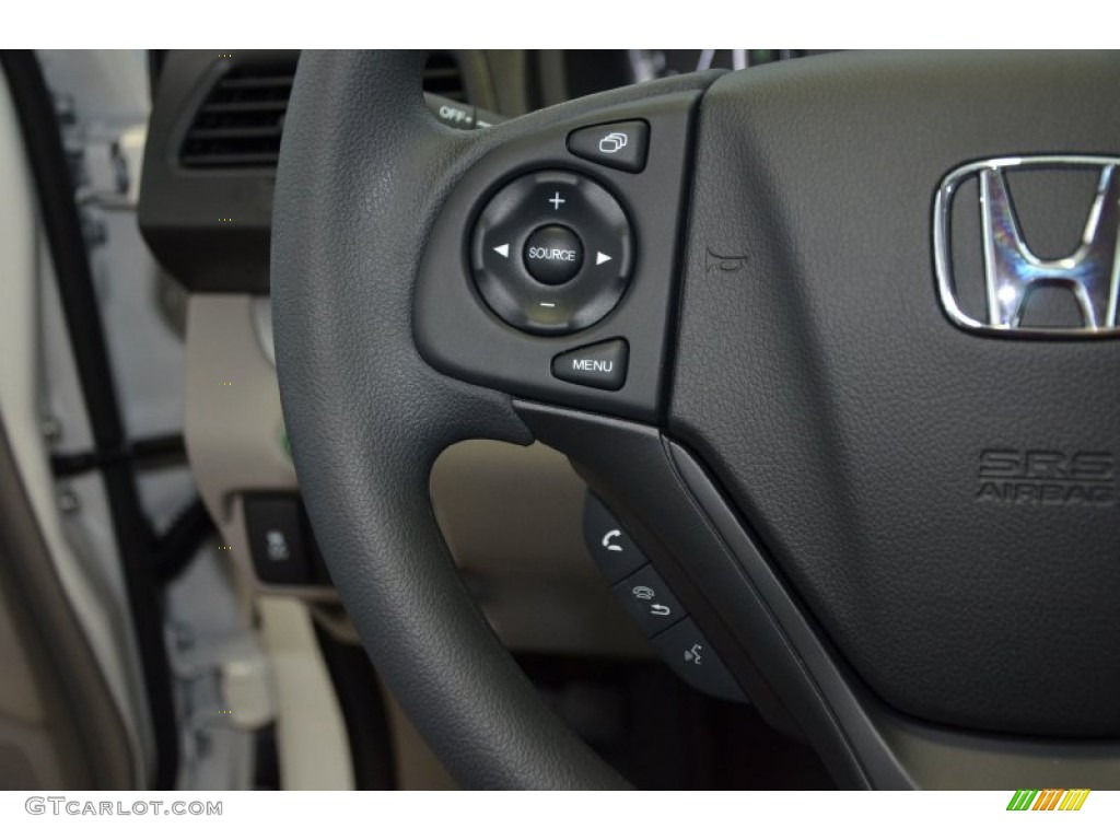 2014 CR-V LX AWD - White Diamond Pearl / Gray photo #17