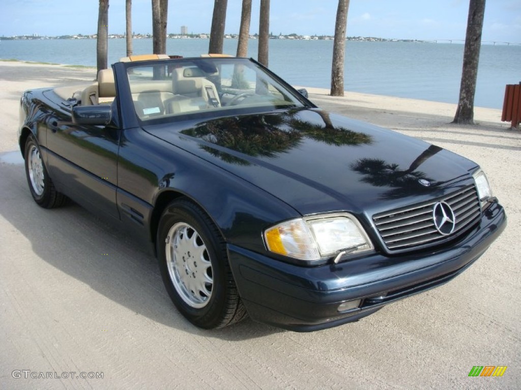 Black Opal Metallic 1998 Mercedes-Benz SL 500 Roadster Exterior Photo #93556607
