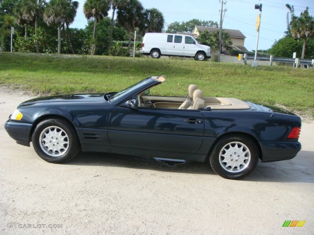 Black Opal Metallic 1998 Mercedes-Benz SL 500 Roadster Exterior Photo #93556669