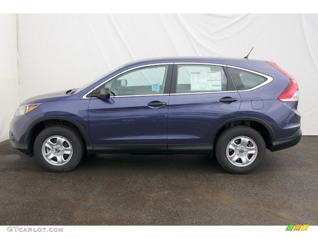 2014 CR-V LX - Twilight Blue Metallic / Gray photo #4