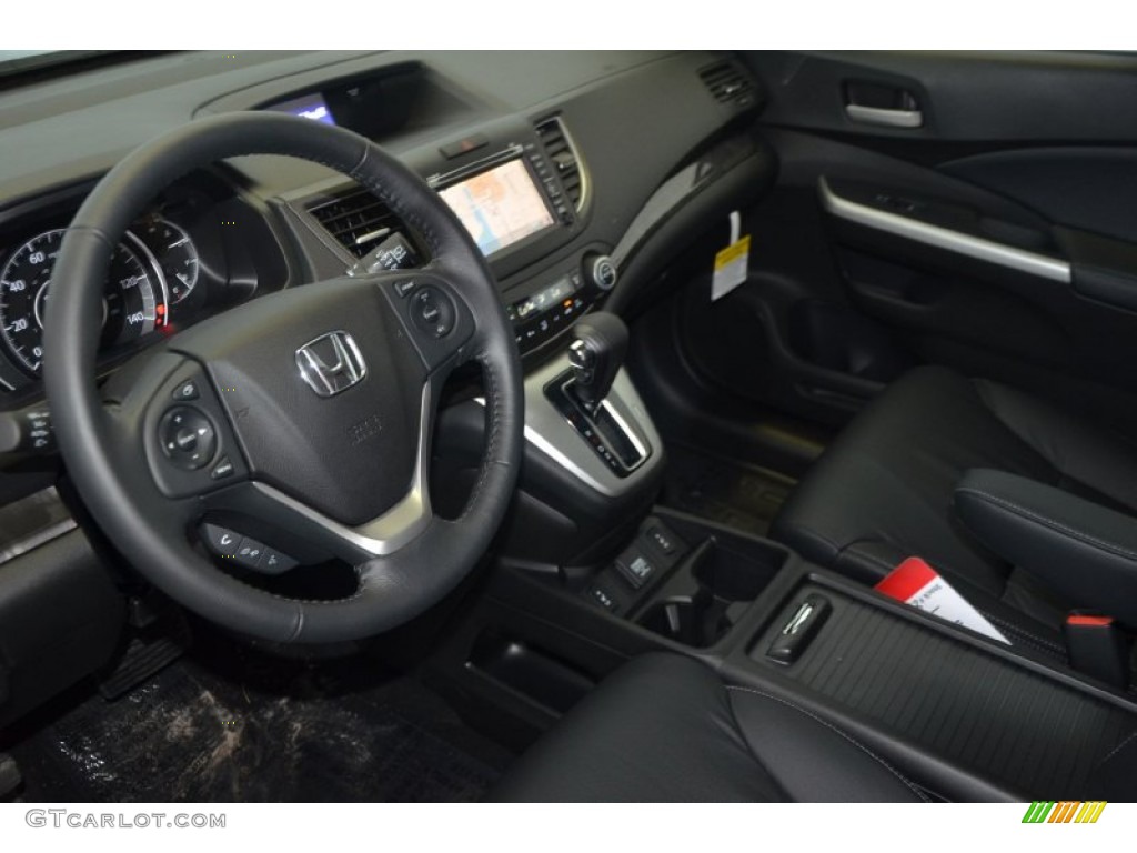 2014 CR-V EX-L - Crystal Black Pearl / Black photo #10