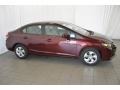 Crimson Pearl - Civic LX Sedan Photo No. 5