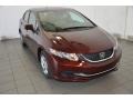 Crimson Pearl 2014 Honda Civic LX Coupe