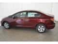 Crimson Pearl - Civic LX Coupe Photo No. 8