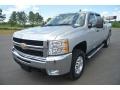 2010 Sheer Silver Metallic Chevrolet Silverado 2500HD LT Crew Cab 4x4  photo #2