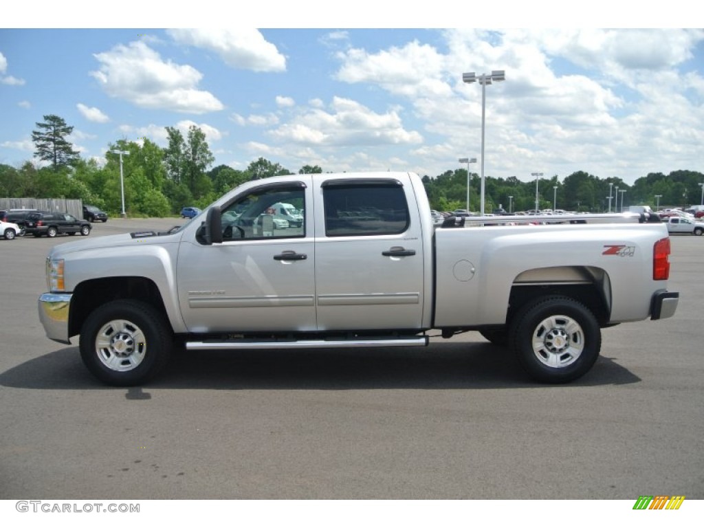 2010 Silverado 2500HD LT Crew Cab 4x4 - Sheer Silver Metallic / Light Titanium/Ebony photo #3