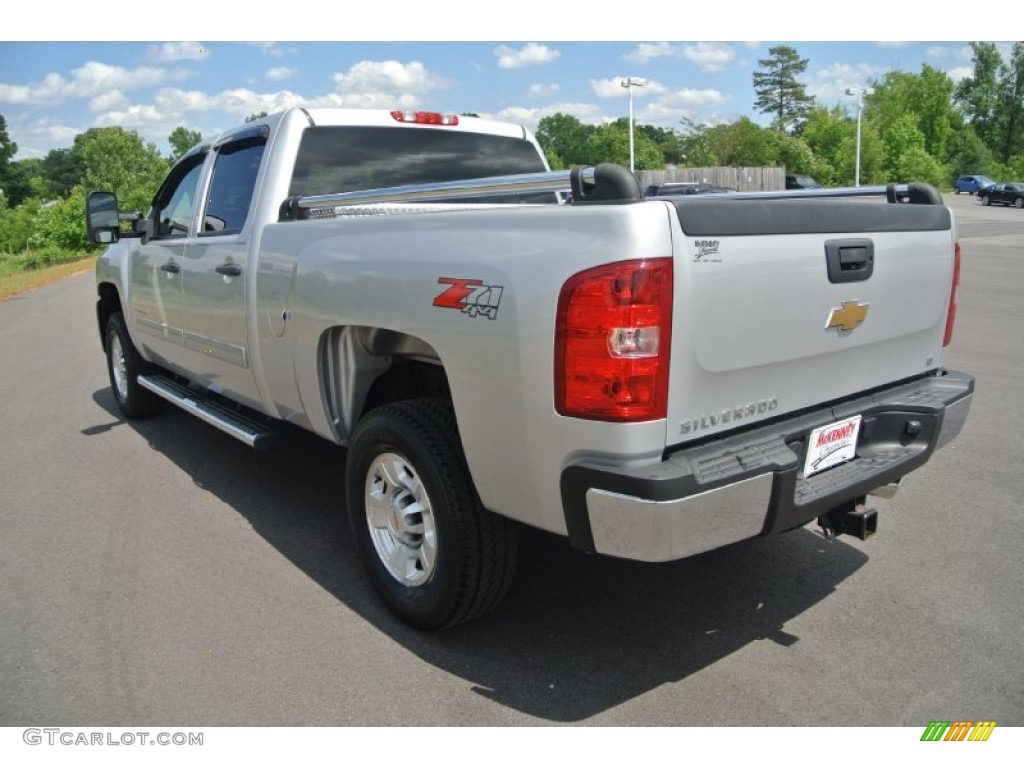 2010 Silverado 2500HD LT Crew Cab 4x4 - Sheer Silver Metallic / Light Titanium/Ebony photo #4