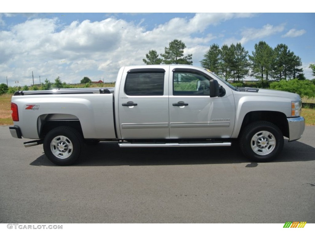 2010 Silverado 2500HD LT Crew Cab 4x4 - Sheer Silver Metallic / Light Titanium/Ebony photo #7