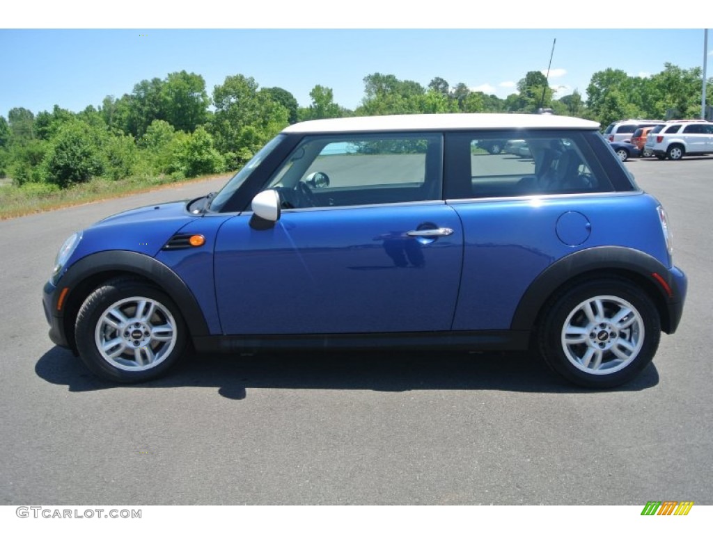 2012 Cooper Hardtop - Laser Blue Metallic / Carbon Black photo #3