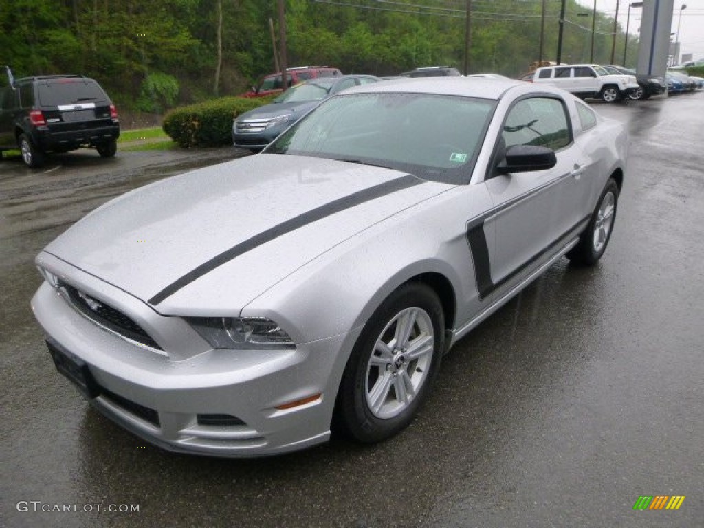 2013 Mustang V6 Premium Coupe - Ingot Silver Metallic / Charcoal Black/Recaro Sport Seats photo #6