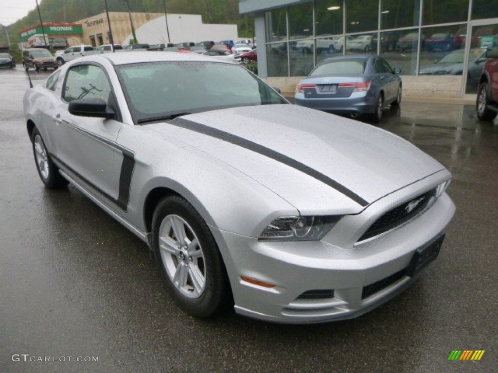 2013 Mustang V6 Premium Coupe - Ingot Silver Metallic / Charcoal Black/Recaro Sport Seats photo #8