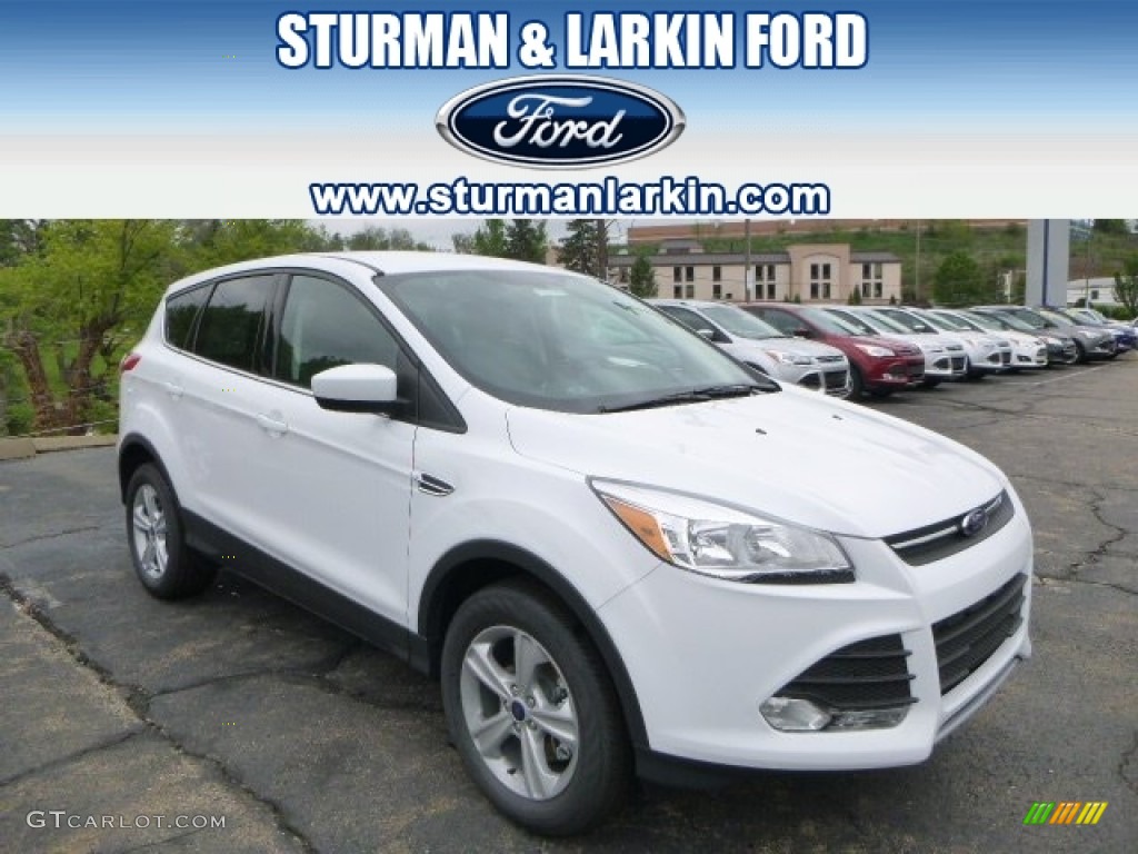 2014 Escape SE 1.6L EcoBoost 4WD - Oxford White / Charcoal Black photo #1