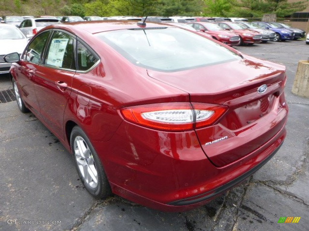 2014 Fusion SE - Ruby Red / Charcoal Black photo #4