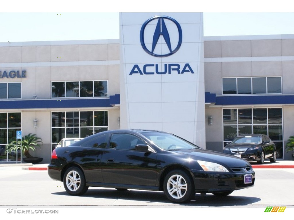 2006 Accord EX Coupe - Nighthawk Black Pearl / Gray photo #1