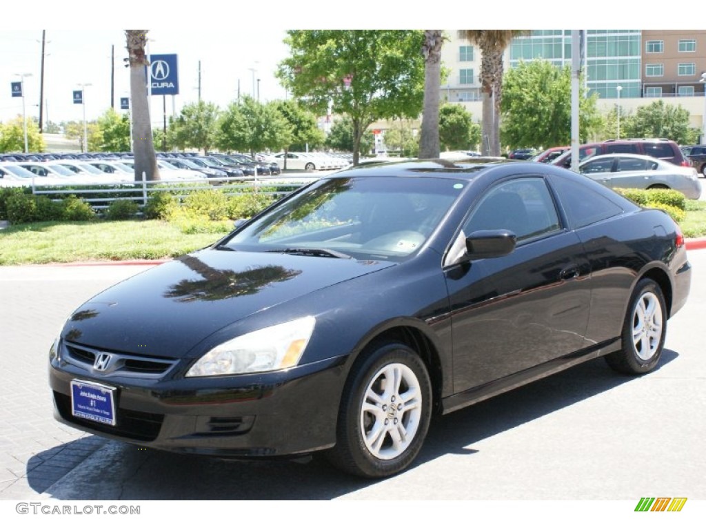 2006 Accord EX Coupe - Nighthawk Black Pearl / Gray photo #2