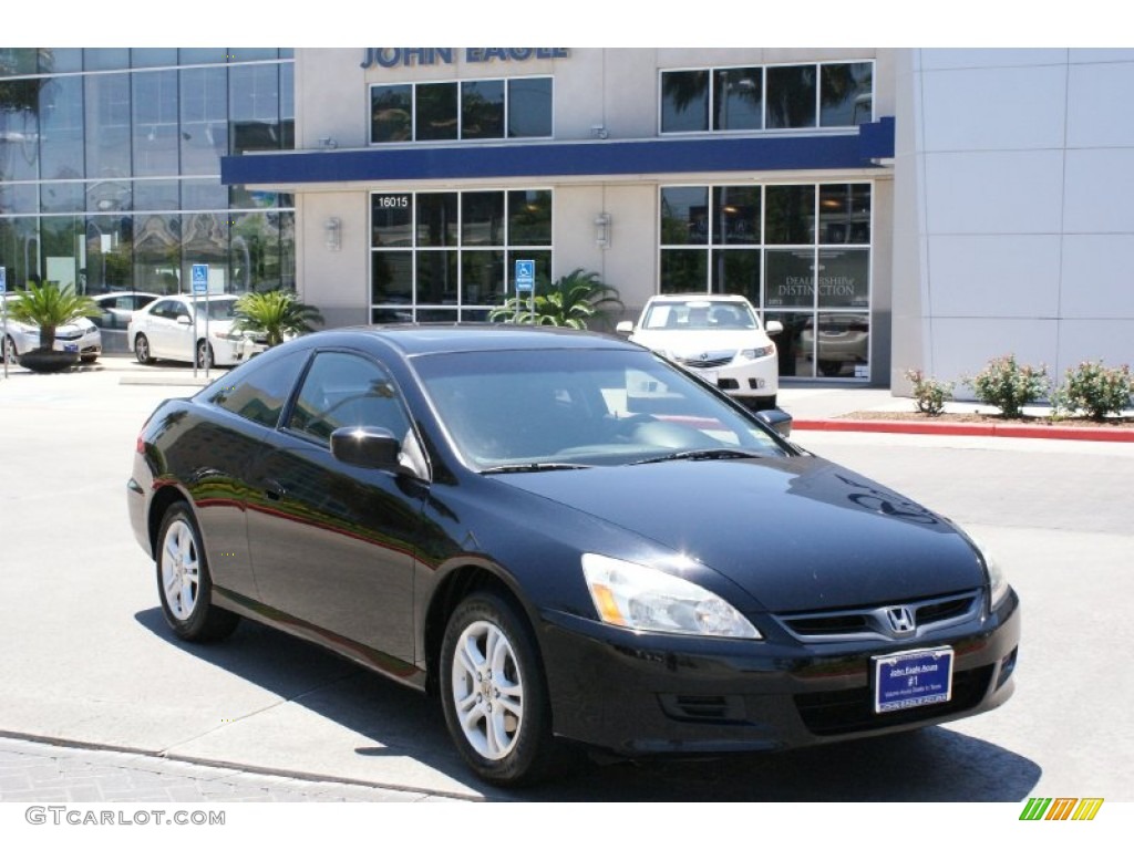 2006 Accord EX Coupe - Nighthawk Black Pearl / Gray photo #3