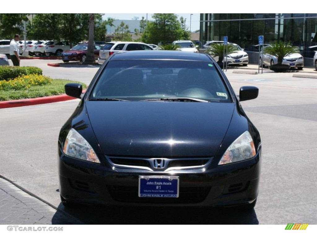 2006 Accord EX Coupe - Nighthawk Black Pearl / Gray photo #4