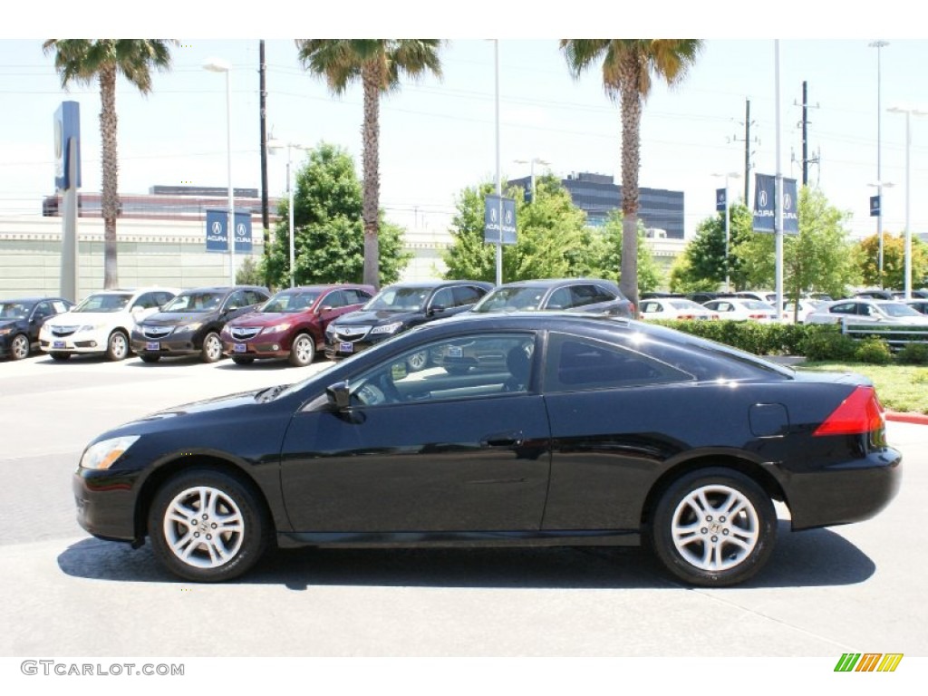 2006 Accord EX Coupe - Nighthawk Black Pearl / Gray photo #6