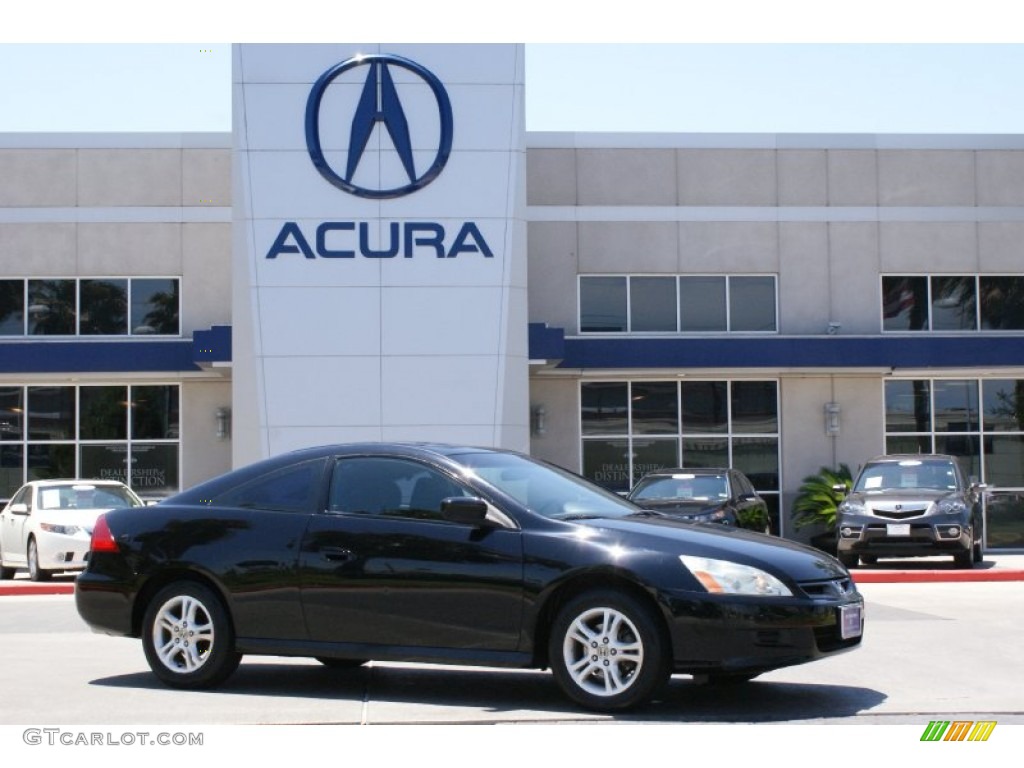 2006 Accord EX Coupe - Nighthawk Black Pearl / Gray photo #10