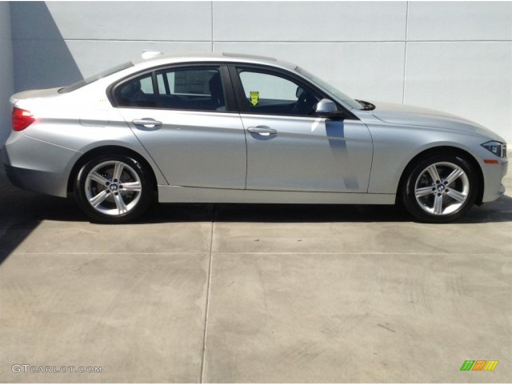 2014 3 Series 328i Sedan - Glacier Silver Metallic / Black photo #2