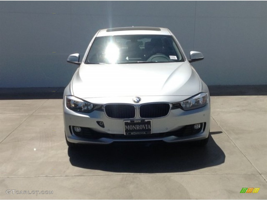2014 3 Series 328i Sedan - Glacier Silver Metallic / Black photo #3