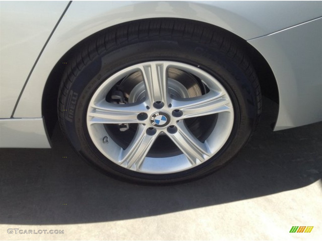 2014 3 Series 328i Sedan - Glacier Silver Metallic / Black photo #4