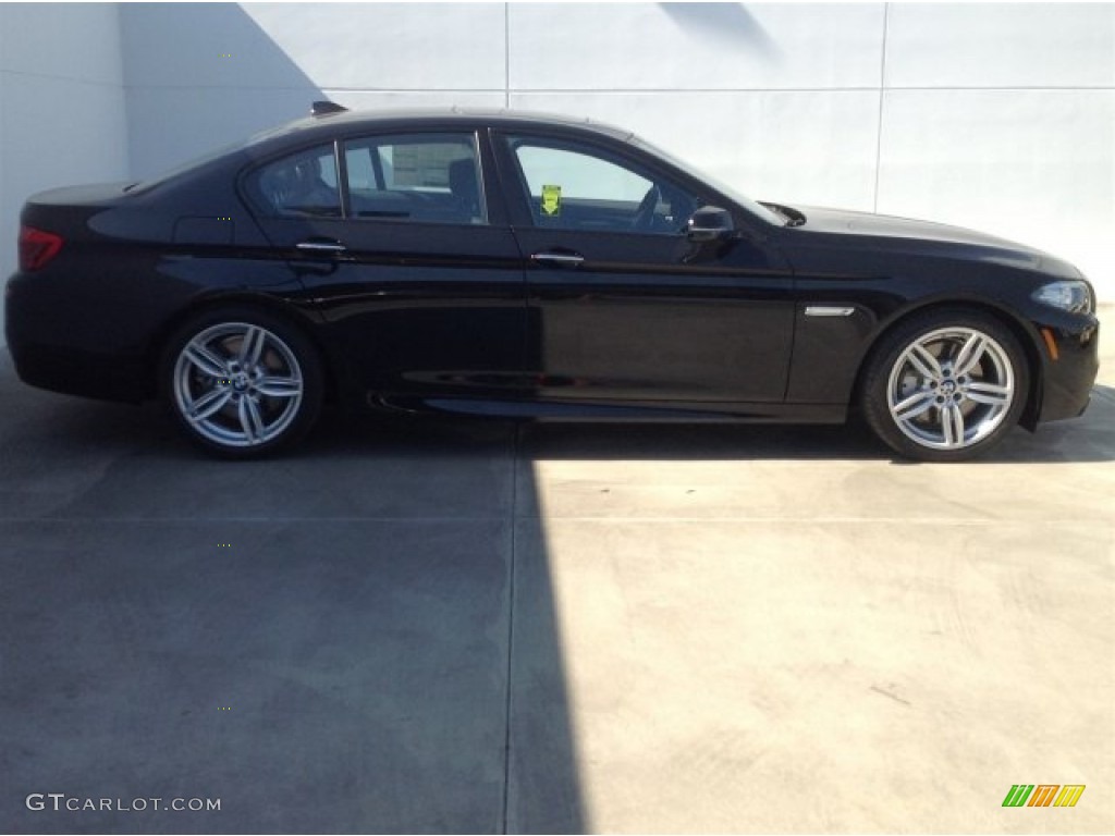 2014 5 Series 550i Sedan - Jet Black / Black photo #2