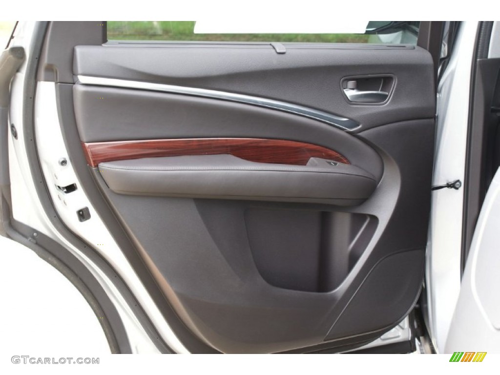 2014 Acura MDX Advance Ebony Door Panel Photo #93574383
