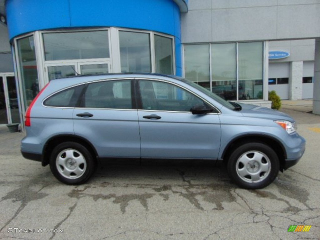 2010 CR-V LX AWD - Glacier Blue Metallic / Gray photo #2