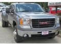 Silver Birch Metallic - Sierra 3500HD SLT Crew Cab 4x4 Dually Photo No. 5