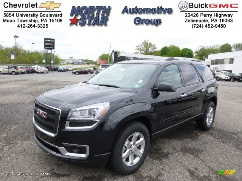 2014 Acadia SLE AWD - Carbon Black Metallic / Ebony photo #1