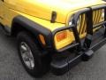 2004 Solar Yellow Jeep Wrangler X 4x4  photo #9