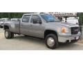 Silver Birch Metallic - Sierra 3500HD SLT Crew Cab 4x4 Dually Photo No. 71