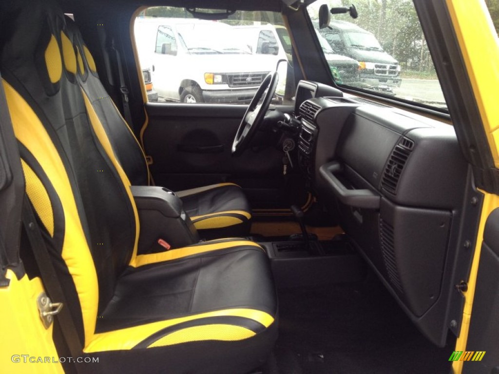 2004 Wrangler X 4x4 - Solar Yellow / Dark Slate Gray photo #13