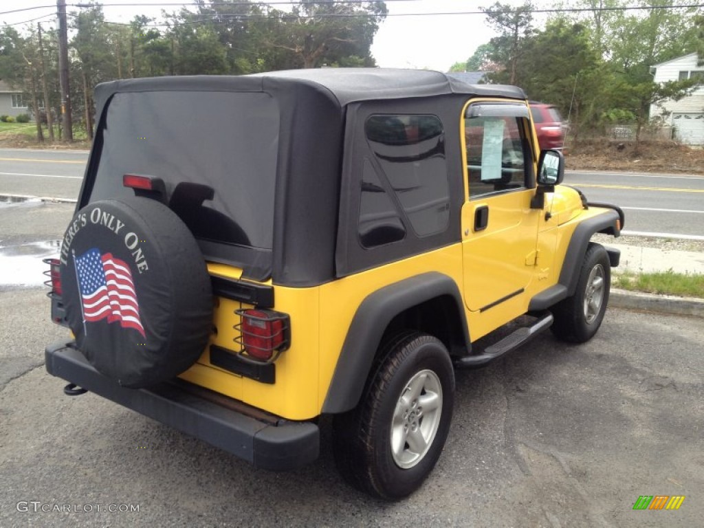 2004 Wrangler X 4x4 - Solar Yellow / Dark Slate Gray photo #16