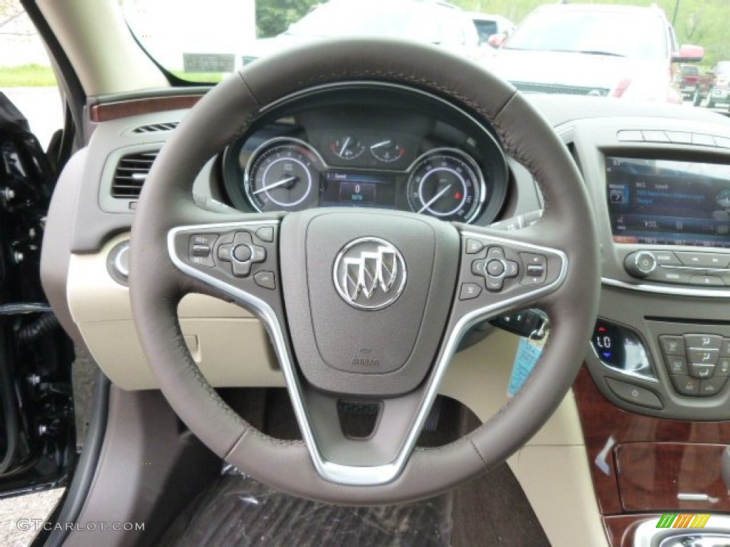 2014 Buick Regal AWD Light Neutral Steering Wheel Photo #93579798