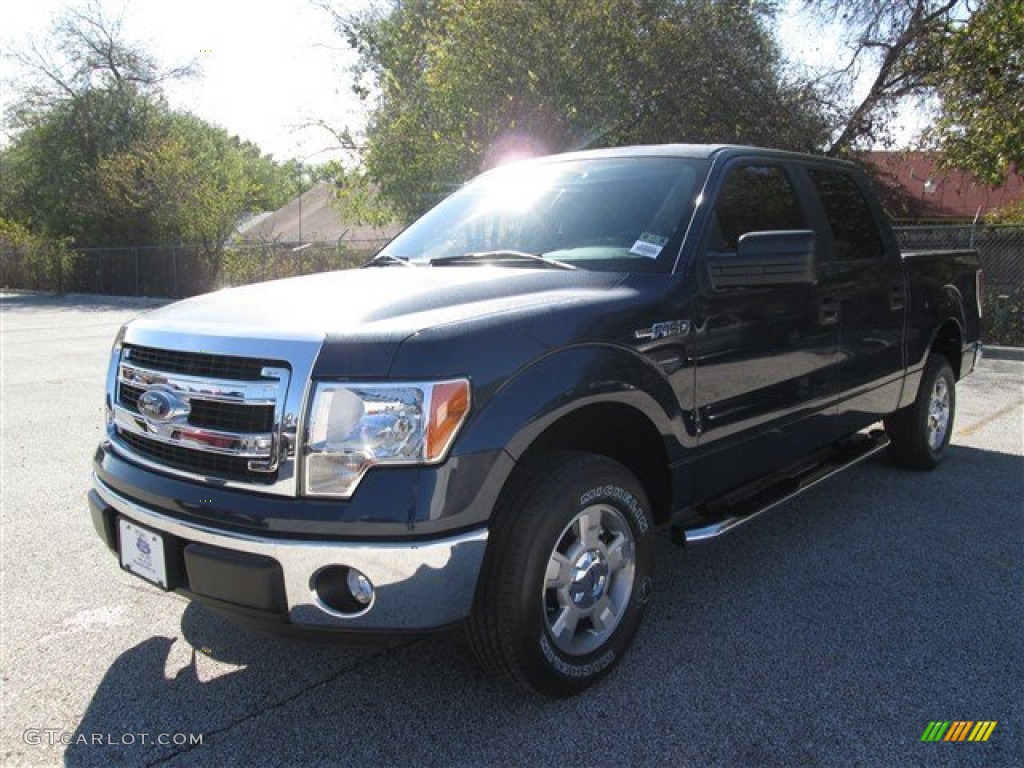 2014 F150 XLT SuperCrew - Blue Jeans / Steel Grey photo #1