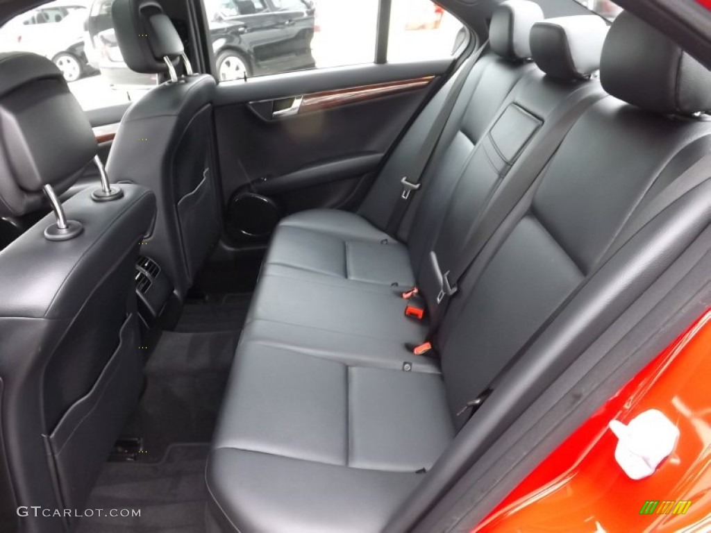 Black Interior 2010 Mercedes-Benz C 300 Sport 4Matic Photo #93583164