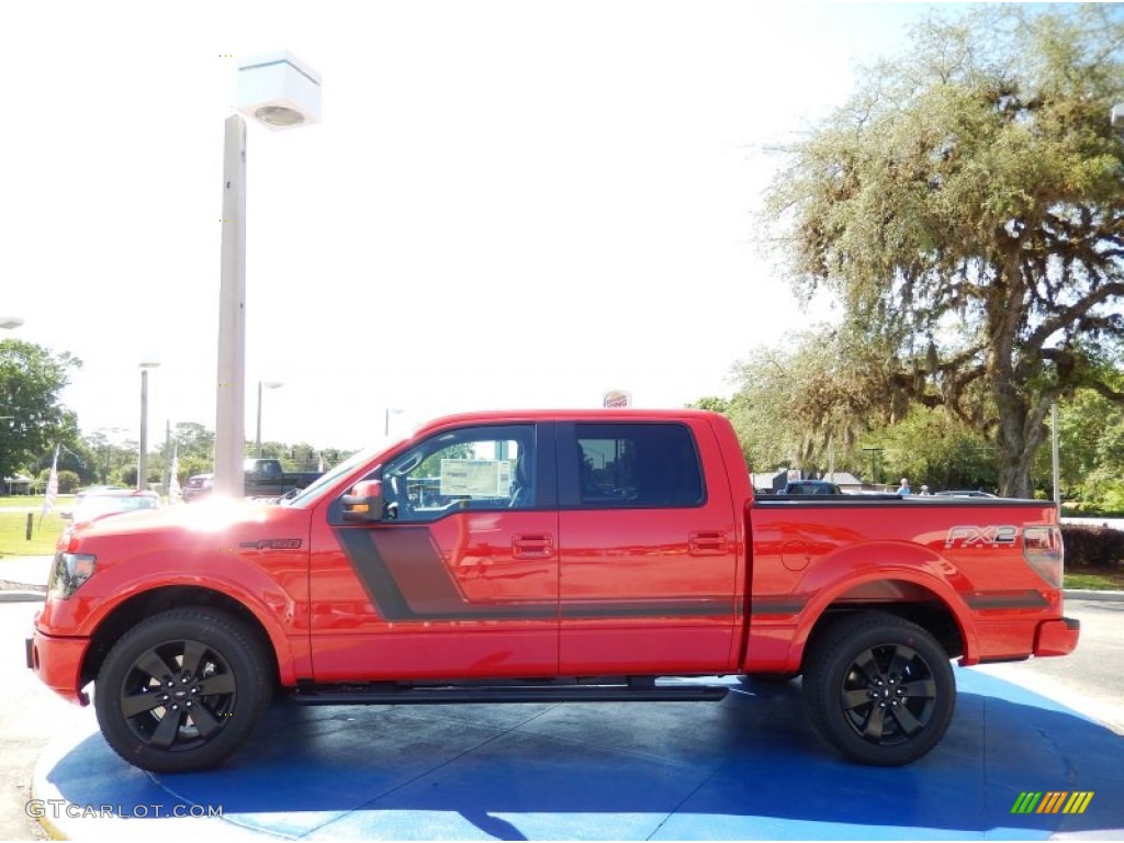 Race Red 2014 Ford F150 FX2 SuperCrew Exterior Photo #93584097