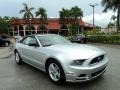 2014 Ingot Silver Ford Mustang V6 Convertible  photo #1