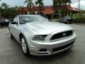 2014 Ingot Silver Ford Mustang V6 Convertible  photo #2